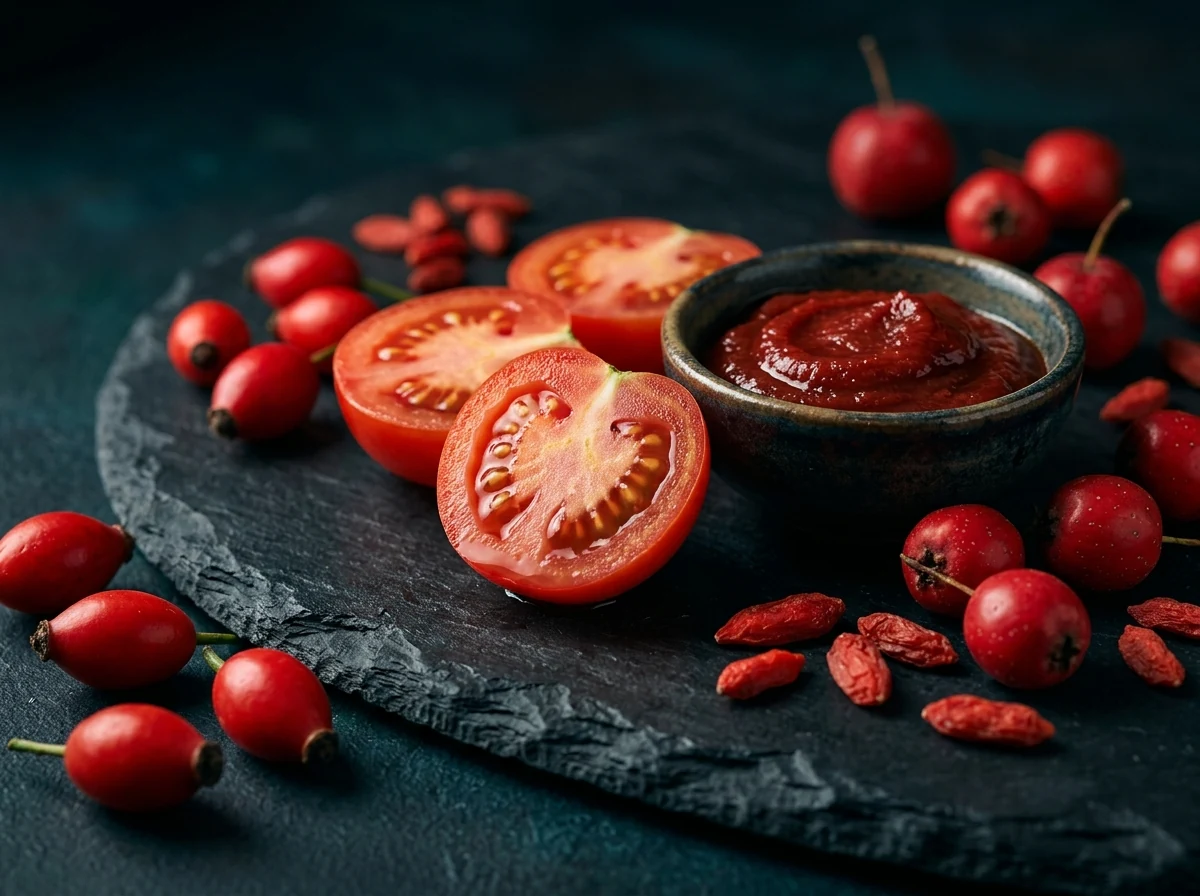Lycopene-rich tomatoes and berries for men's vitality and antioxidant support